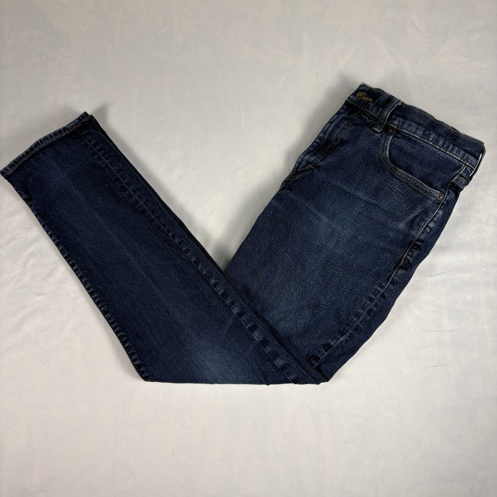J.Crew Men's Blue Medium Wash Denim Jeans Slim Fit Stretch Straight 34x29.5